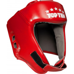 Head Guard made of genuine leather incl. AIBA Label without chin and cheekbone protection