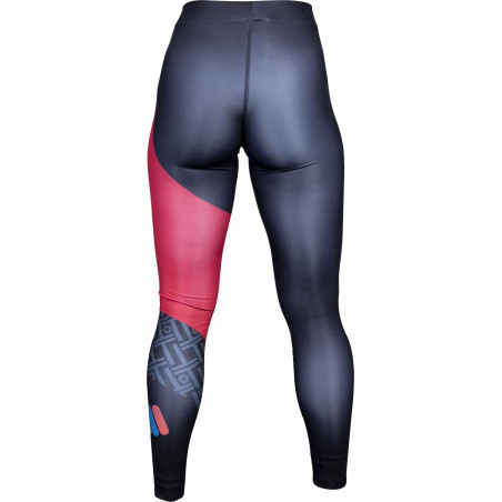 Leggings, tights ITF Color Ray -black-red, size XS